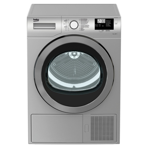 Beko DE8433 RXOS freestanding Front-load 8kg A++ Silver tumble dryer