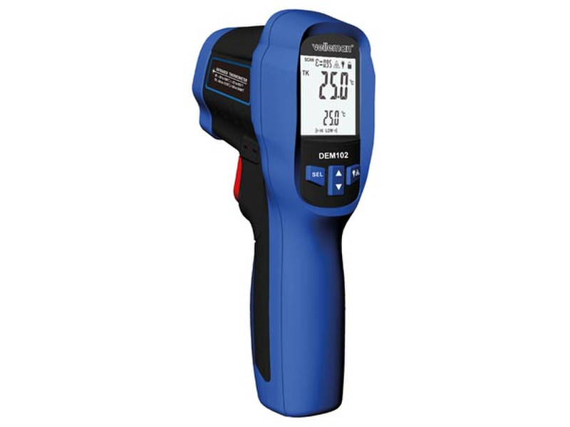 Velleman DEM102 Indoor/outdoor Infrared environment thermometer Black,Blue,Red