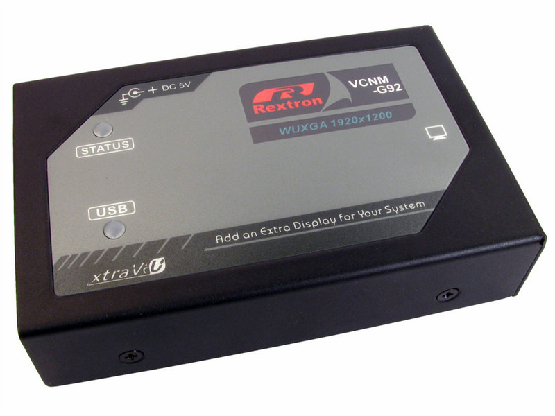 Cables Direct USB2-HDMILAN AV transmitter & receiver Schwarz Audio-/Video-Leistungsverstärker