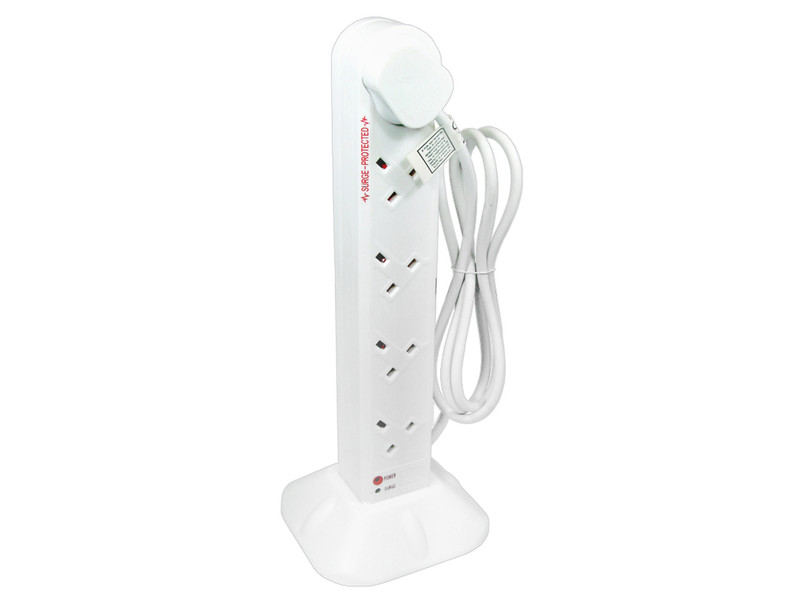 Cables Direct RB-02M10SP 10AC outlet(s) 2m White surge protector
