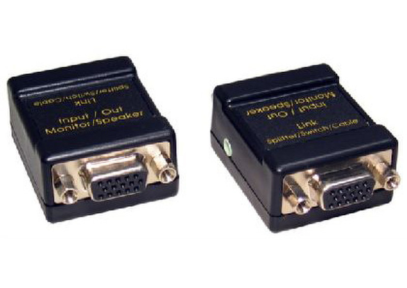 Cables Direct NLVGA-AUD AV transmitter & receiver Черный АВ удлинитель