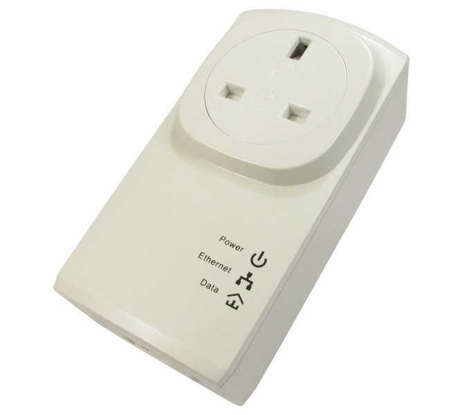 Cables Direct NLHP-555MPTSG 500Mbit/s Ethernet LAN White 1pc(s) PowerLine network adapter