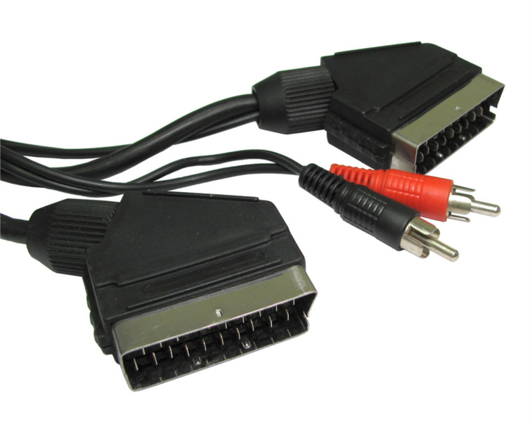 Cables Direct Scart + 2 RCA 1.5m