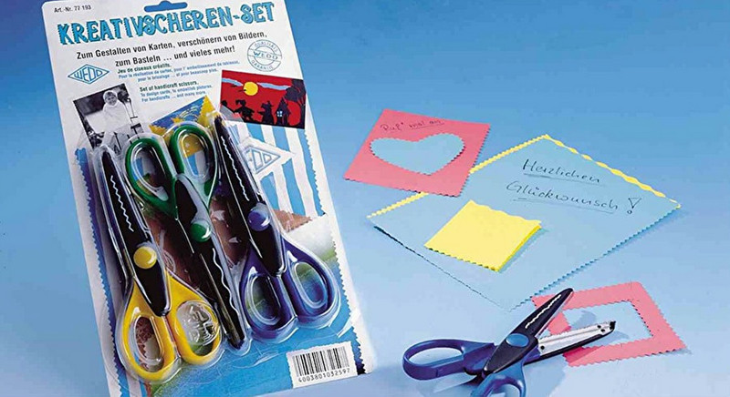 Wedo 77 193 Art & craft scissors Figure cut Blue,Green,Yellow stationery/craft scissors