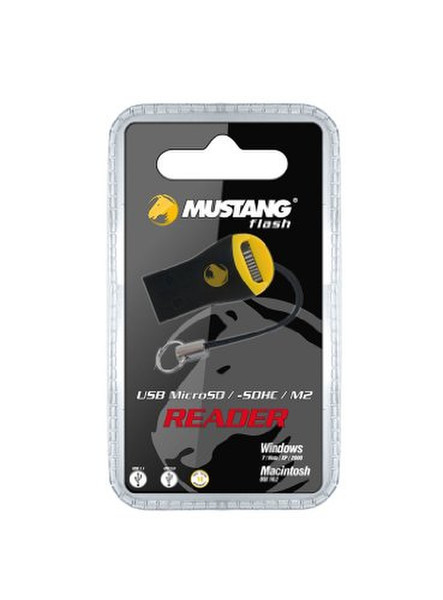 Mustang CRMICRO USB 2.0 Черный, Желтый устройство для чтения карт флэш-памяти