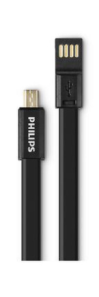 Philips DLC2426BK/10 0.200m USB Micro-USB Black mobile phone cable