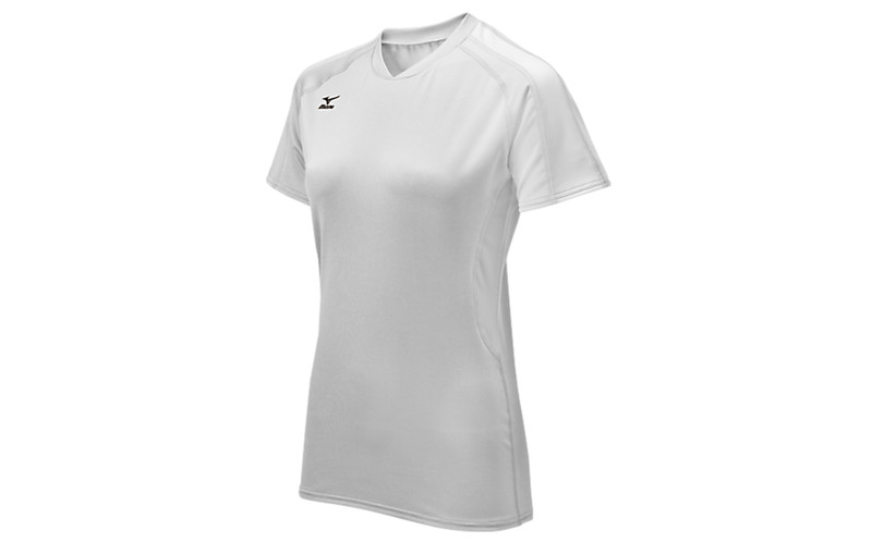 Mizuno Techno Volley IV T-shirt L Mikrofaser Weiß