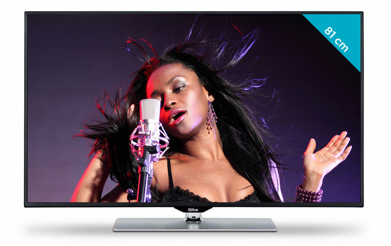 Qilive Q.1188 32Zoll Full HD Smart-TV WLAN Silber LED-Fernseher