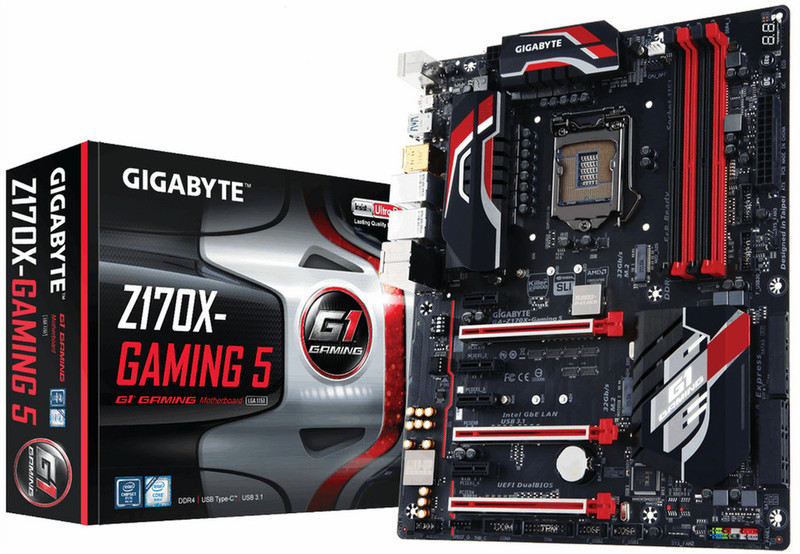 Gigabyte GA-Z170X-Gaming 5 Intel Z170 LGA 1151 (Socket H4) ATX Motherboard