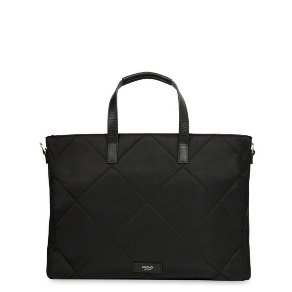 Knomo 21-205-BLK Tote bag Leather/Nylon Black