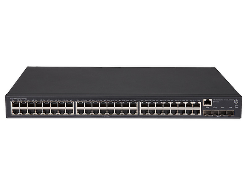 Hewlett Packard Enterprise FlexNetwork 5130 48G 4SFP+ EI Управляемый L3 Gigabit Ethernet (10/100/1000) 1U Черный