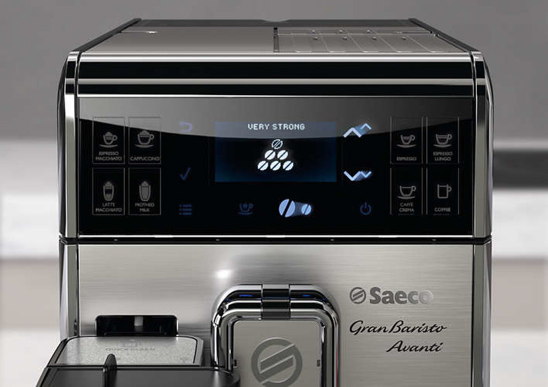 Philips Saeco GranBaristo Avanti Отдельностоящий Машина для эспрессо 1.7л Антрацитовый, Нержавеющая сталь