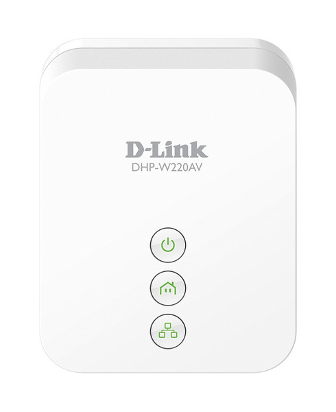 D-Link DHP-W220AV 200Mbit/s Eingebauter Ethernet-Anschluss WLAN Weiß 1Stück(e) PowerLine Netzwerkadapter