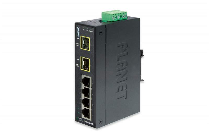 ASSMANN Electronic ISW-621TF gemanaged Fast Ethernet (10/100) Schwarz Netzwerk-Switch