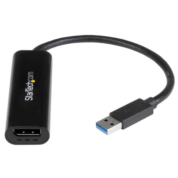 StarTech.com Slim USB 3.0 to DisplayPort Adapter - 2048 x 1152 and 1080p