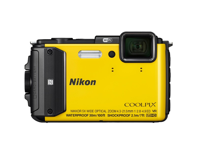 Nikon COOLPIX AW130 16МП 1/2.3" CMOS 4608 x 3456пикселей Черный, Желтый