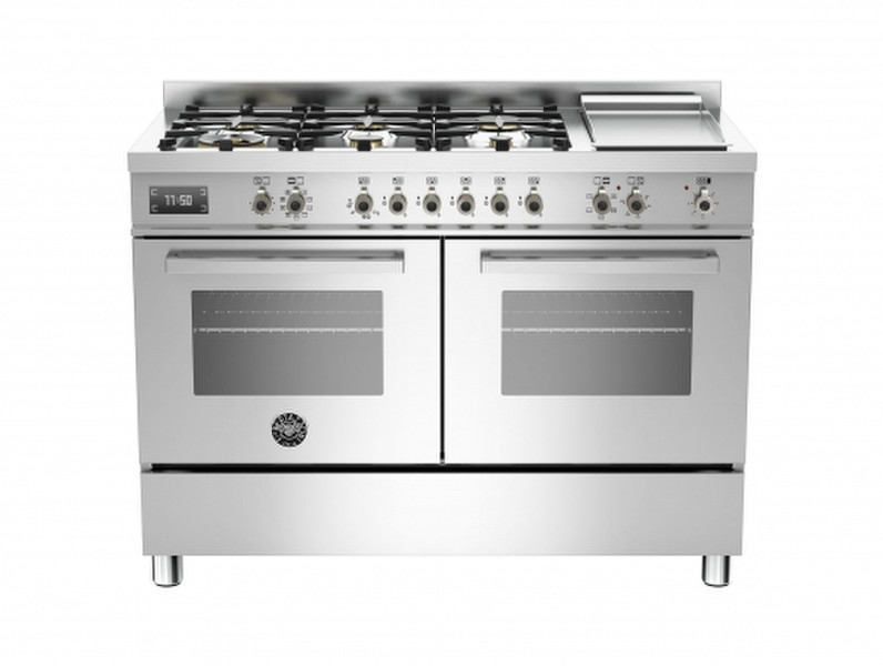 Bertazzoni PRO120 6G MFE D XT Freestanding Combi hob A Stainless steel cooker