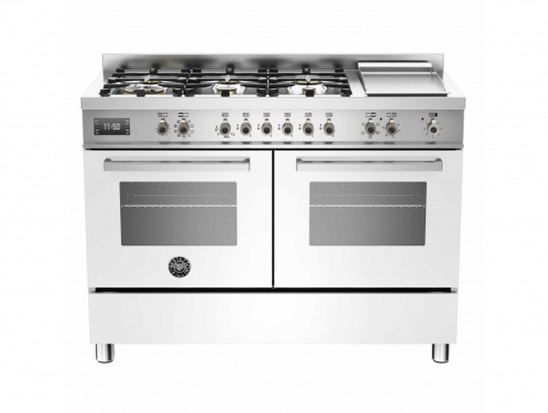 Bertazzoni PRO120 6G MFE D BI T Freestanding Combi hob A Stainless steel,White cooker