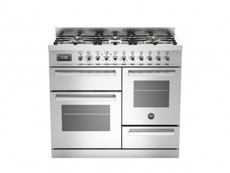 Bertazzoni PRO100 6 MFE T XT Freistehend Gas hob A Edelstahl Küchenherd