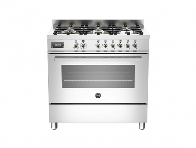 Bertazzoni PRO90 6 MFE S XT Freistehend Gas hob A Edelstahl Küchenherd