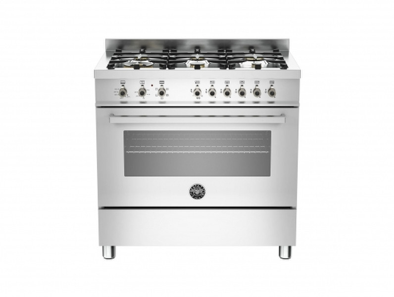 Bertazzoni PRO90 6 HYB S XT Отдельностоящий Gas hob A Нержавеющая сталь кухонная плита