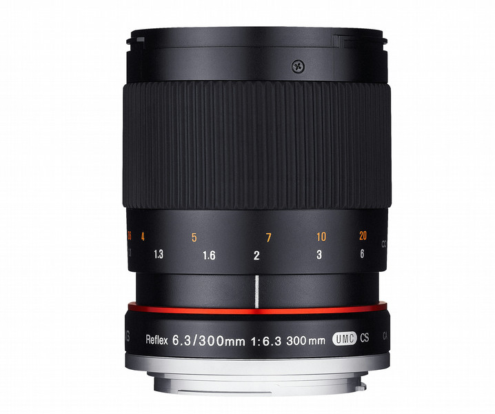 Samyang 300mm F6.3 ED UMC CS, Four Thirds SLR Telephoto lens Черный