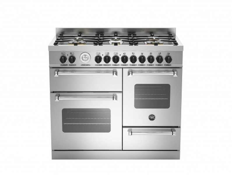 Bertazzoni MAS100 6 MFE T XT Отдельностоящий Gas hob A Нержавеющая сталь кухонная плита