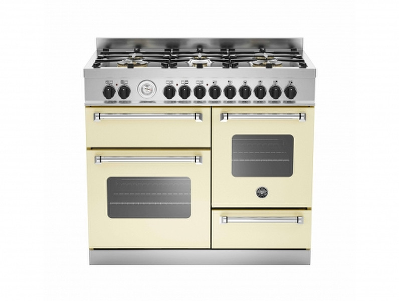 Bertazzoni MAS100 6 MFE T CR T Freestanding Gas hob A Stainless steel cooker