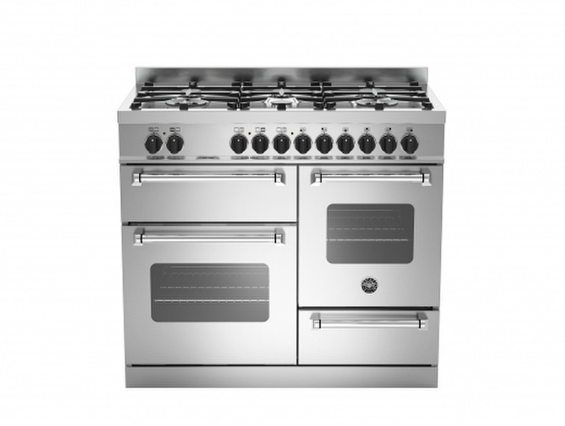 Bertazzoni MAS100 6 MFE T XE Отдельностоящий Gas hob A Нержавеющая сталь кухонная плита