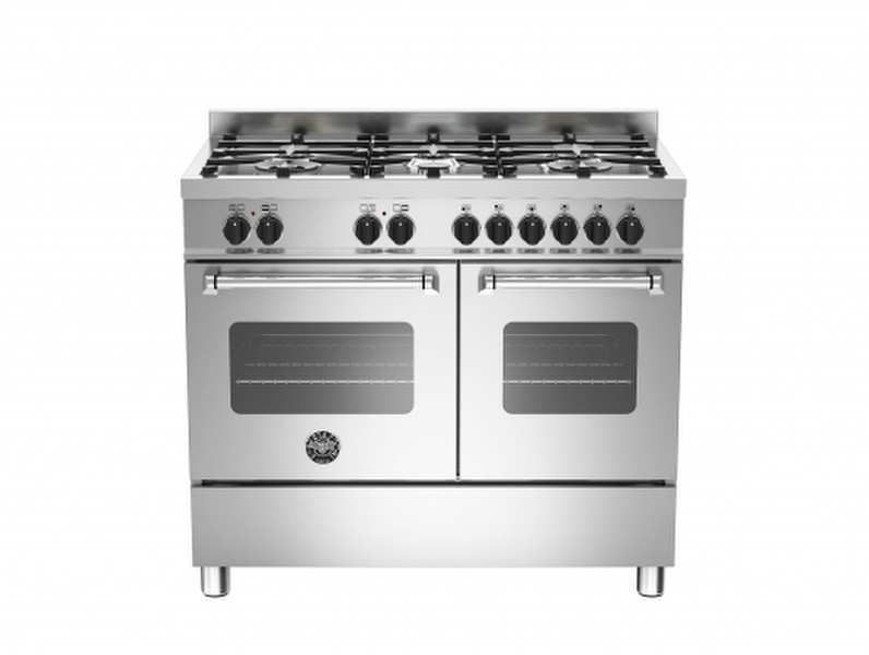 Bertazzoni MAS100 6 MFE D XE Freistehend Gas hob A Edelstahl Küchenherd