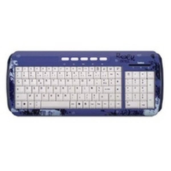 Saitek Expressions Keyboard USB Blau Tastatur