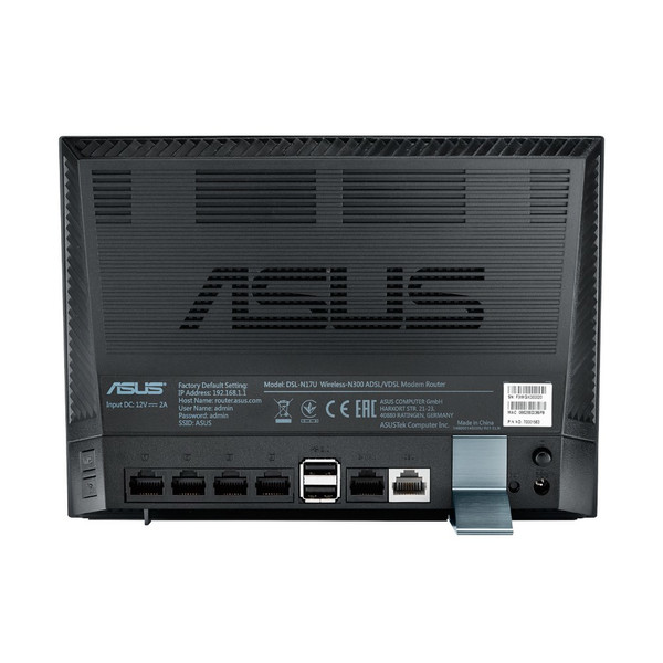 ASUS DSL-N17U Fast Ethernet Black