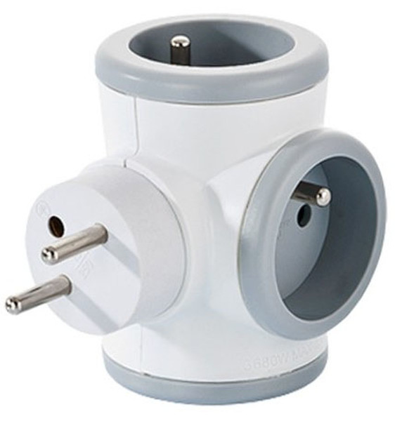 WATT&CO Triplite Type E (FR) Type E (FR) Grey,White power plug adapter