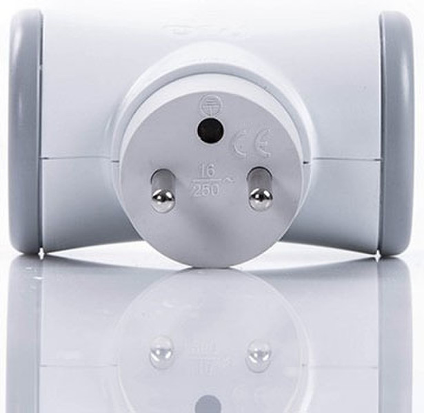 WATT&CO Biplite Type E (FR) Type E (FR) Grey,White power plug adapter