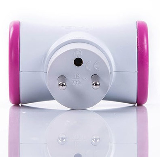 WATT&CO Biplite Type E (FR) Type E (FR) Pink,White power plug adapter