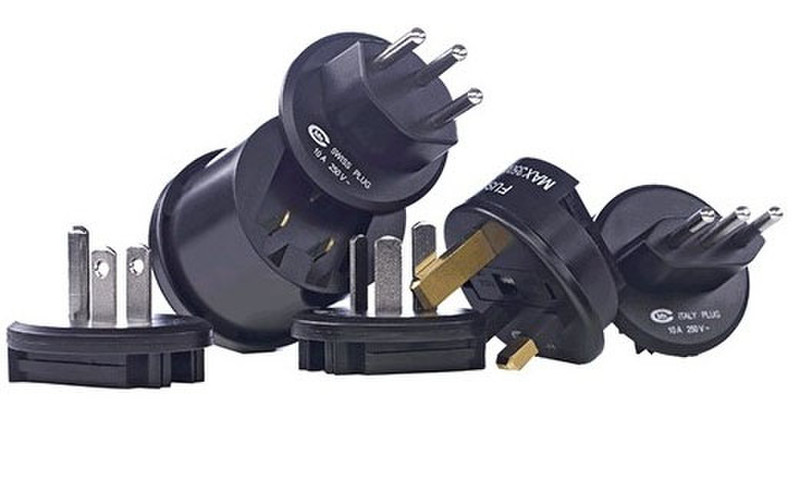 WATT&CO ADF-180P-B Universal Type E (FR) Black power plug adapter