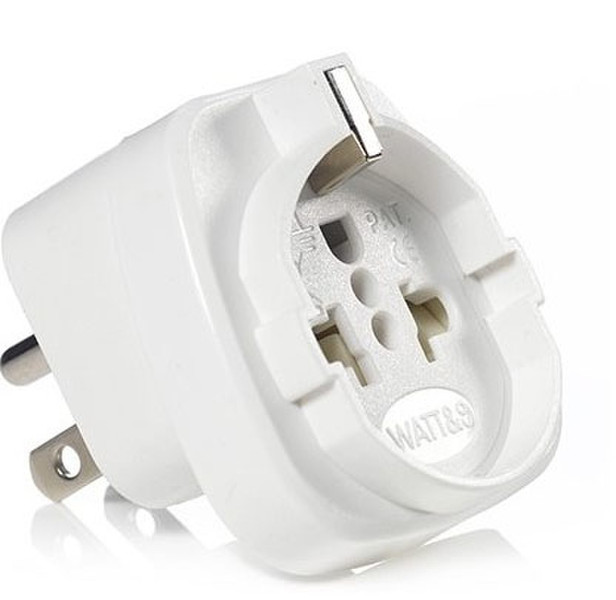 WATT&CO WASGF-5 Type B Universal White power plug adapter