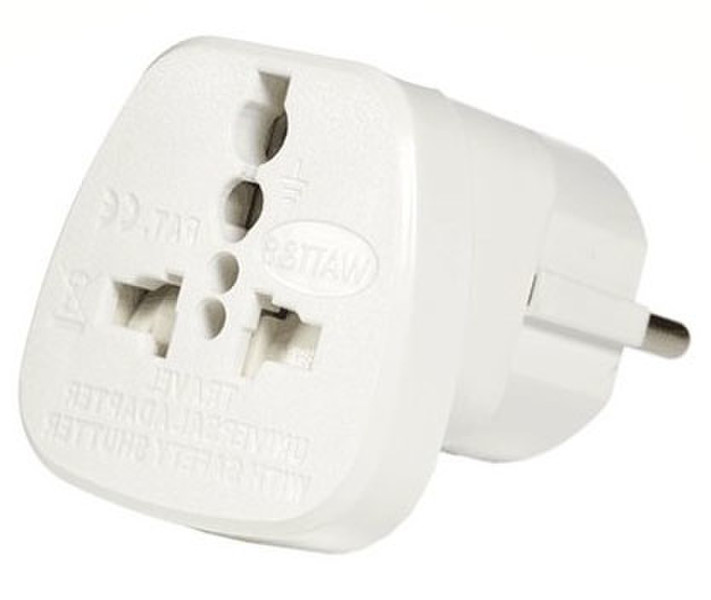 WATT&CO WAS-9C Type C (Europlug) Universal White power plug adapter