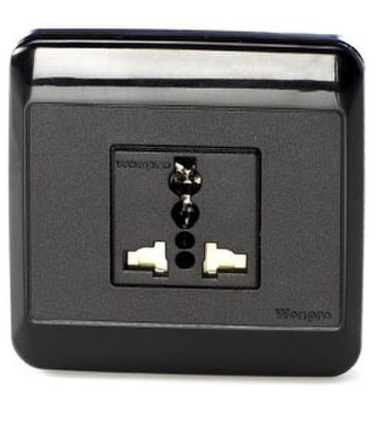 WATT&CO PU-MURALE Black outlet box