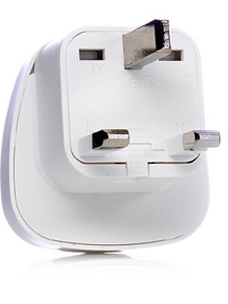 WATT&CO WASGF-7 Type G (UK) Universal White power plug adapter