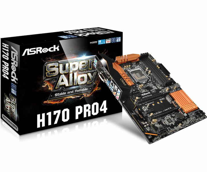 Asrock H170 Pro4 Intel H170 LGA1151 ATX Motherboard