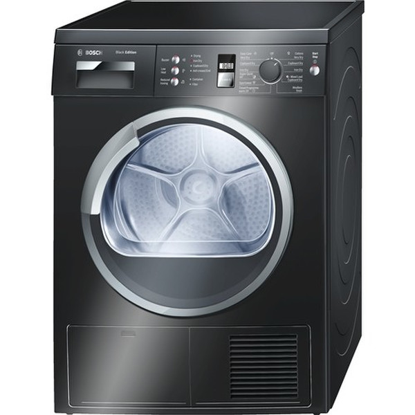 Bosch WTE863B2GB freestanding Front-load 7kg B Black tumble dryer