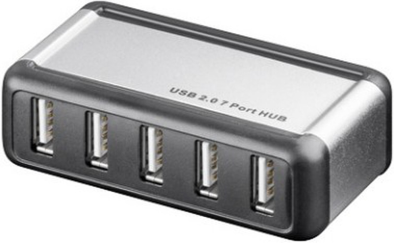 Wentronic USB 2.0 Hub 480Мбит/с Серый хаб-разветвитель