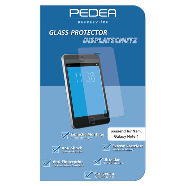 PEDEA 11170124 Чистый Galaxy Note 4 1шт защитная пленка