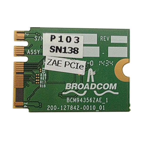 Hewlett Packard Enterprise Broadcom 802.11n dualband PCIe x1 Card