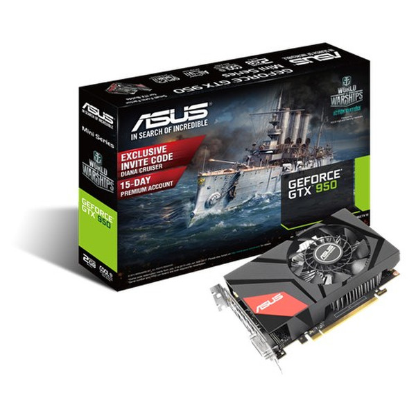 ASUS GTX950-M-2GD5 GeForce GTX 950 GDDR5 graphics card