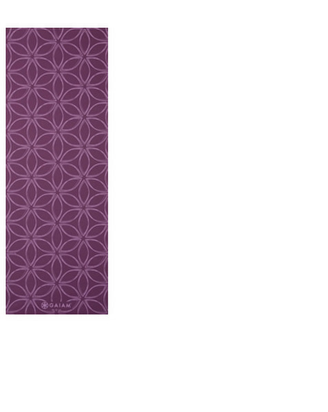 Gaiam Flower of Life Пурпурный коврик для занятий йогой