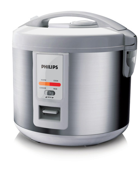 Philips Daily Collection HD3027/56 650Вт Серый, Металлический скороварка для риса