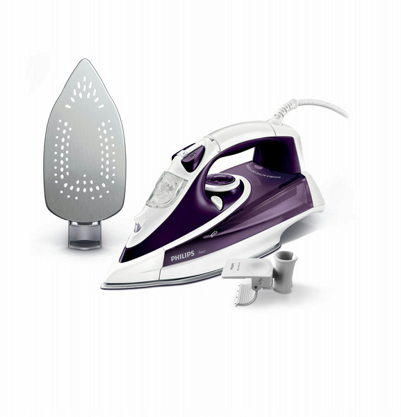 Philips Azur GC4862/30 Steam iron SteamGlide Plus soleplate 2600W Purple,White iron