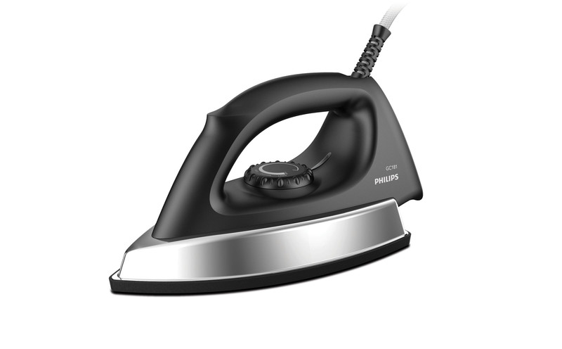 Philips Super Heavy Duty GC181/80 Утюг для сухой глажки 1000Вт Черный, Металлический утюг